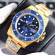 Clean Factory Superclone Rolex Submariner Cal.3135 Watch Gold and Blue 40mm (2)_th.jpg